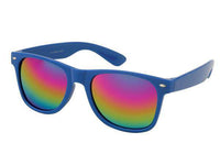 Load image into Gallery viewer, Sonnenbrille Unisex Nerd Regenbogen verspiegelt 400 UV  bunt - chic-net.de
