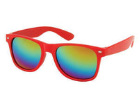 Load image into Gallery viewer, Sonnenbrille Unisex Nerd Regenbogen verspiegelt 400 UV  bunt - chic-net.de

