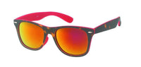 Load image into Gallery viewer, Sonnenbrille verspiegelt 400 UV Nerd Tiger Print braun bunt - chic-net.de
