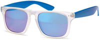 Load image into Gallery viewer, Sonnenbrille verspiegelt 400 UV Nerd Vintage Punkte  weiß transparent - chic-net.de

