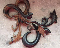 Load image into Gallery viewer, Sonoholz hell dunkel braun 8mm Lobe Piercing Hook Blüte - chic-net.de
