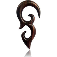 Load image into Gallery viewer, Sonoholz lang Tribal Piercing Holz Bögen Ornament - chic-net.de
