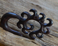 Load image into Gallery viewer, Sonoholz Piercing Holz Schnörkel Spirale Hook Dehnschnecke - chic-net.de
