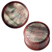 Load image into Gallery viewer, Sonoholz Plug dunkel Inlay Black Shell Tribal Expander Organic - chic-net.de
