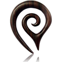 Load image into Gallery viewer, Sonoholz Tribal Piercing Holz Spirale Spitze Unisex Expander handgeschnitzt Organic - chic-net.de
