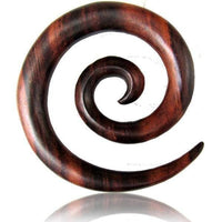 Load image into Gallery viewer, Sonoholz Tribal Piercing Holz Spirale Unisex Expander handgeschnitzt Organic - chic-net.de
