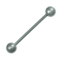 Load image into Gallery viewer, Straight Barbell Piercing Basic aus Edelstahl silberfarben Kugeln Länge insg: 17mm - chic-net.de
