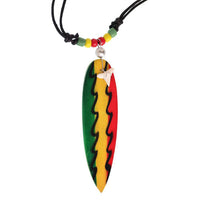 Load image into Gallery viewer, Surferkette Haifzahn Surfbrett rund Holz Muschel verstellbar - chic-net.de
