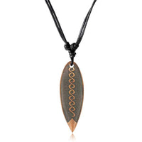 Load image into Gallery viewer, Surferkette Holz Halskette Gravur Baumwolle verstellbar - chic-net.de
