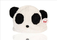 Load image into Gallery viewer, Tiermütze Beanie Mütze Skimütze Tiergesicht Panda Bär unisex in Weiß - chic-net.de
