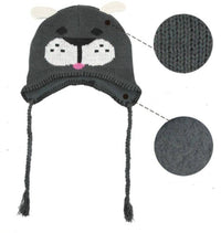 Load image into Gallery viewer, Tiermütze Beanie Mütze Skimütze Wintermütze Kinder Pinguin Zebra Panda Hund bunt - chic-net.de
