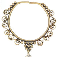 Load image into Gallery viewer, Charm Piercing Anhänger Ohrringe für Flesh Tunnels gold antik Messing Ohrhänger - chic-net.de
