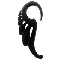 Load image into Gallery viewer, Tribal Holz Piercing Expander schwarz Flügel handgeschnitzt Eisenholz 4 mm Plug Ohrstecker - chic-net.de
