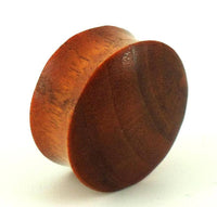 Cargar imagen en el visor de la galería, Tribal Holz Plug braun rot Maserung Holzplug handgeschnitzt Rosenholz Tunnel Expander - chic-net.de
