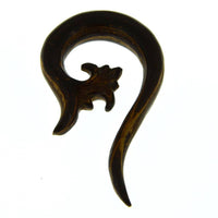 Load image into Gallery viewer, Tribal Kokosholz Piercing Thai Spirale lang Ornament - chic-net.de
