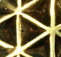 Load image into Gallery viewer, Tribal Plug antik golden Messing Expander Lebensblume zum Einh&auml;ngen Ohrgewicht - chic-net.de
