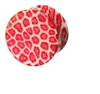 Cargar imagen en el visor de la galería, Tribal Plug Korallenplug Harz Koralle rot weiß 10mm Ø Unisex Tunnel Ohrhänger Ohrring Ohrstecker - chic-net.de
