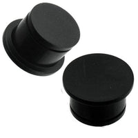 Load image into Gallery viewer, Tribal Plug schwarz single flared Eisenholz konkav Holzplug handgeschnitzt Tunnel Expander - chic-net.de
