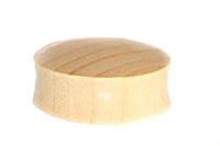 Load image into Gallery viewer, Tribal Teakholz Plug hell innen dunkel Holzplug handgeschnitzt Tunnel Ohrstecker Expander - chic-net.de
