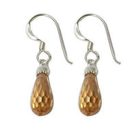 Load image into Gallery viewer, Tropfen Zirkonia Ohrringe facettiert bunt 925 Sterling Silber lila rosa rot orange - chic-net.de
