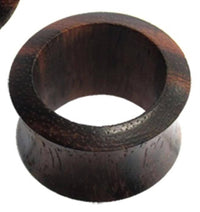 Load image into Gallery viewer, Tunnel dunkelbraun Sonoholz schmaler Rand Holz - chic-net.de
