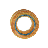 Load image into Gallery viewer, Tunnel Jackfrucht Holz crushed Türkis Rim dünn - chic-net.de
