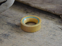 Load image into Gallery viewer, Tunnel Jackfrucht Holz crushed Türkis Rim dünn - chic-net.de
