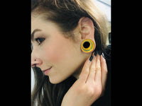 Load image into Gallery viewer, Tunnel Jackfrucht Holz crushed Türkis Rim dünn - chic-net.de
