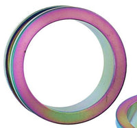 Load image into Gallery viewer, Tunnel Rainbow bunt Chirurgenstahl Unisex Edelstahl Plug Rand Expander Piercing - chic-net.de

