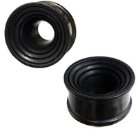 Load image into Gallery viewer, Tunnel schwarz Innenwölbung Rillen Eisenholz Holztunnel handgeschnitzt Tribal Plug Expander - chic-net.de
