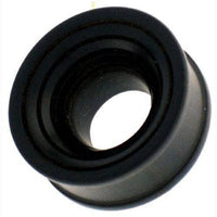 Load image into Gallery viewer, Tunnel schwarz Innenwölbung Rillen Eisenholz Holztunnel handgeschnitzt Tribal Plug Expander - chic-net.de
