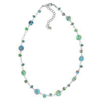 Load image into Gallery viewer, Türkis/bunte Damen-Halskette aus Muranoglas, ca.42-48 cm verstellbar - chic-net.de
