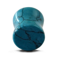 Load image into Gallery viewer, Türkis Stein Plug Dehner double flared Maserung - chic-net.de
