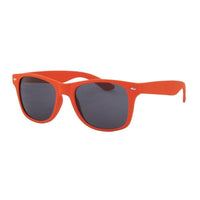 Cargar imagen en el visor de la galería, Unisex Sonnenbrille Nerdbrille Retro dunkel getönt Bügel breit - chic-net.de
