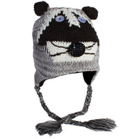 Cargar imagen en el visor de la galería, Unisex Tiergesicht Mütze Norwegermütze Nepalmütze Strick Tiermützen Bommeln - chic-net.de
