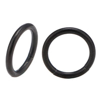 Load image into Gallery viewer, Universal Piercing Segmentring Klicker Edelstahl schwarz Piercingring - chic-net.de
