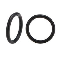 Load image into Gallery viewer, Universal Piercing Segmentring Klicker Edelstahl schwarz Piercingring - chic-net.de

