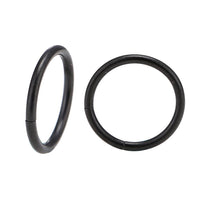 Load image into Gallery viewer, Universal Piercing Segmentring Klicker Edelstahl schwarz Piercingring - chic-net.de
