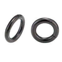 Load image into Gallery viewer, Universal Piercing Segmentring Klicker Edelstahl schwarz Piercingring - chic-net.de

