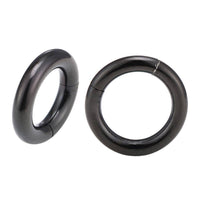 Load image into Gallery viewer, Universal Piercing Segmentring Klicker Edelstahl schwarz Piercingring - chic-net.de
