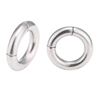 Load image into Gallery viewer, Universal Piercing Segmentring Klicker Edelstahl silbern Piercingring - chic-net.de
