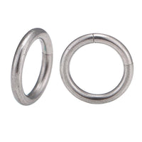 Load image into Gallery viewer, Universal Piercing Segmentring Klicker Edelstahl silbern Piercingring - chic-net.de
