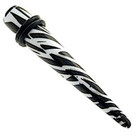 Load image into Gallery viewer, Zebra Piercing Expander Dehnungsstab Straight Dehnstab Unisex Ohrschmuck Tunnel Plug Ohrstecker - chic-net.de
