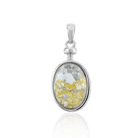 Load image into Gallery viewer, Zirkonia Anhänger Silberschmuck 925er Sterling Silber Fassung Zirkonia groß oval facettiert - chic-net.de
