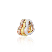 Cargar imagen en el visor de la galería, Zirkonia Anhänger Silberschmuck 925er Sterling Silber Fassung Zirkonia Herz gold silber kupfer - chic-net.de
