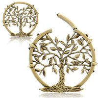 Load image into Gallery viewer, Clicker Piercing Ohrgewicht 3mm Baum des Lebens Messing - chic - net.de
