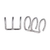 Load image into Gallery viewer, Ear cuffs, fake Helix, Ohrklemme aus Edelstahl silbern dreilagig Ohrschmuck - chic - net.de
