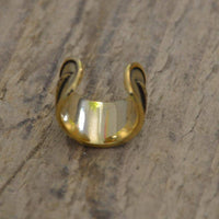 Load image into Gallery viewer, Ear cuffs Punkte Schlangenlinie schlicht Messing gold - chic - net.de
