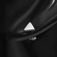 Load image into Gallery viewer, Ohrstecker 925 Sterling Silber Dreieck Muschel Stein
