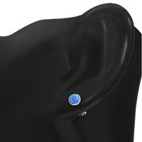 Load image into Gallery viewer, Ohrstecker 925 Silber Stein rund Garnet Opal Onyx Paua
